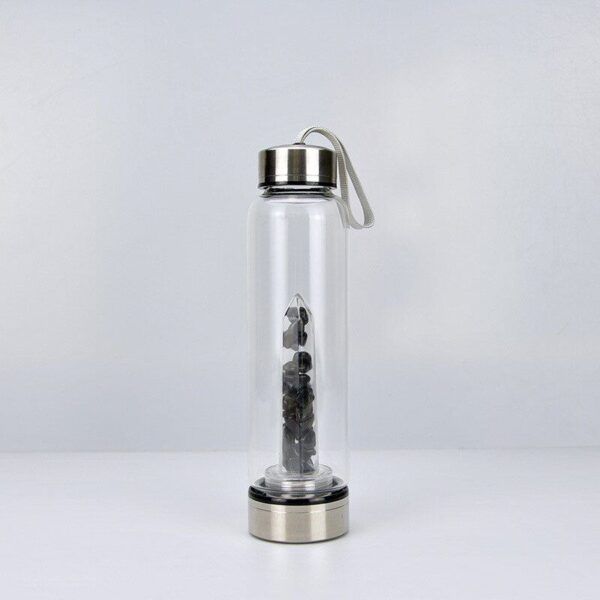 Healing Crystal Stone Water Bottle - GlamourAxis